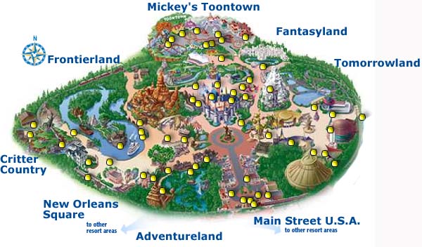 disneyland california map 2009. disneyland park california