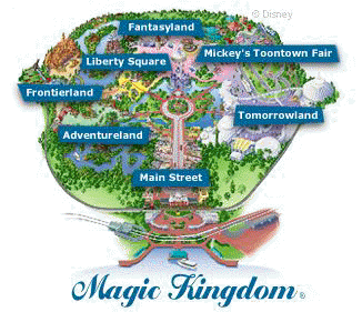 magic kingdom theme park map disney vacation package